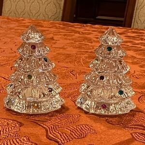 Crystal Christmas Tree Figurines